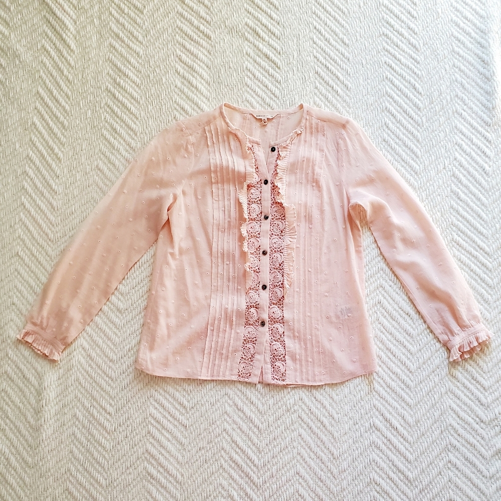Rebecca Taylor Embroidered Eyelet Blouse - Picture 2 of 3